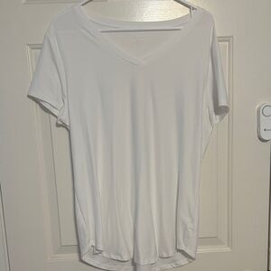 No Boundaries Classic White V-Neck Tee